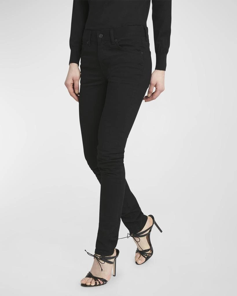 Tom Ford Low-Rise Stretch Twill Denim Skinny-Leg Pants 6