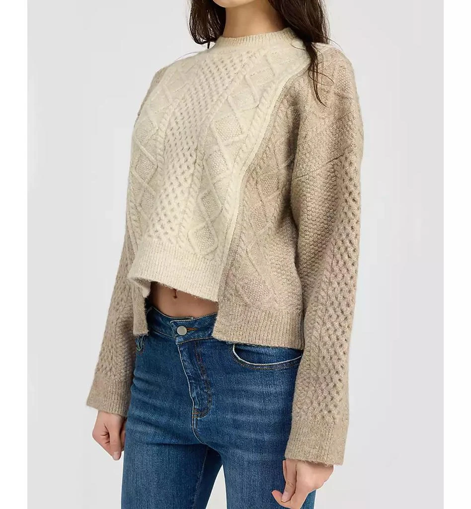 En Saison Women's Greer Cable-Knit Long-Sleeve Sweater 3