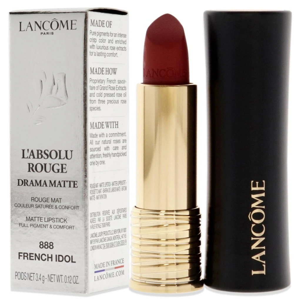 Lancôme LAbsolu Rouge Drama Matte - 888 French Idol by  for Women - 0.12 oz Lipstick 4
