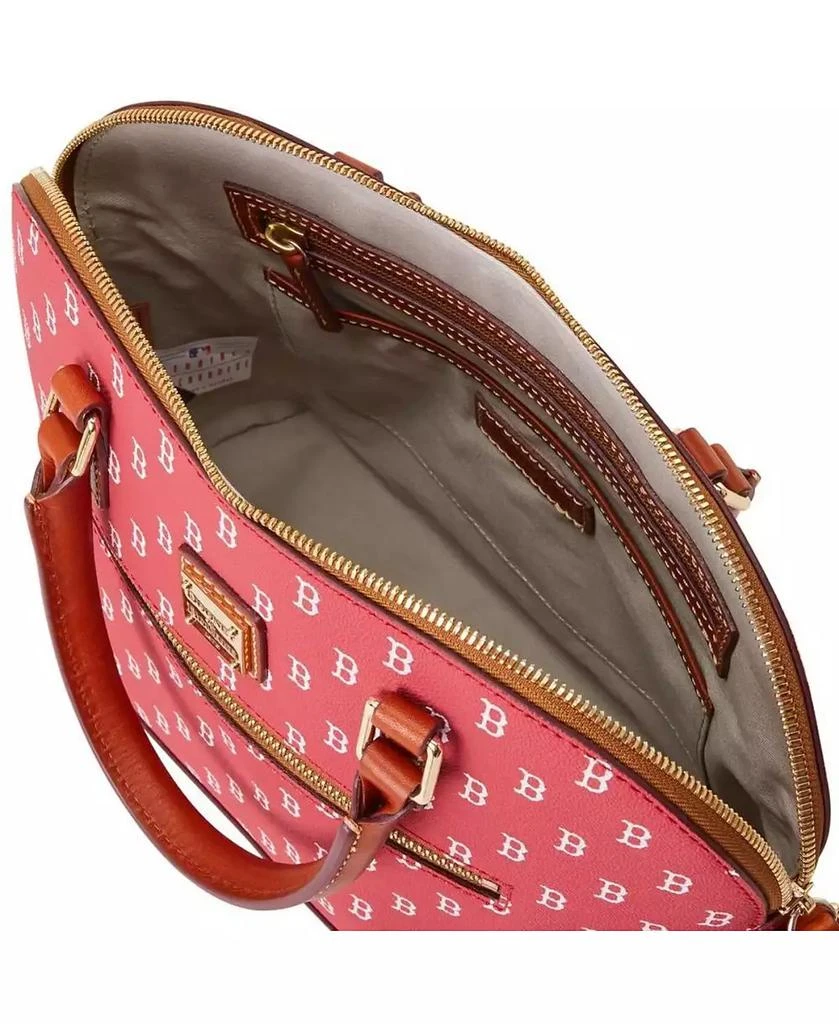 Dooney & Bourke Women's Boston Red Sox Signature Domed Zip Satchel Purse 3