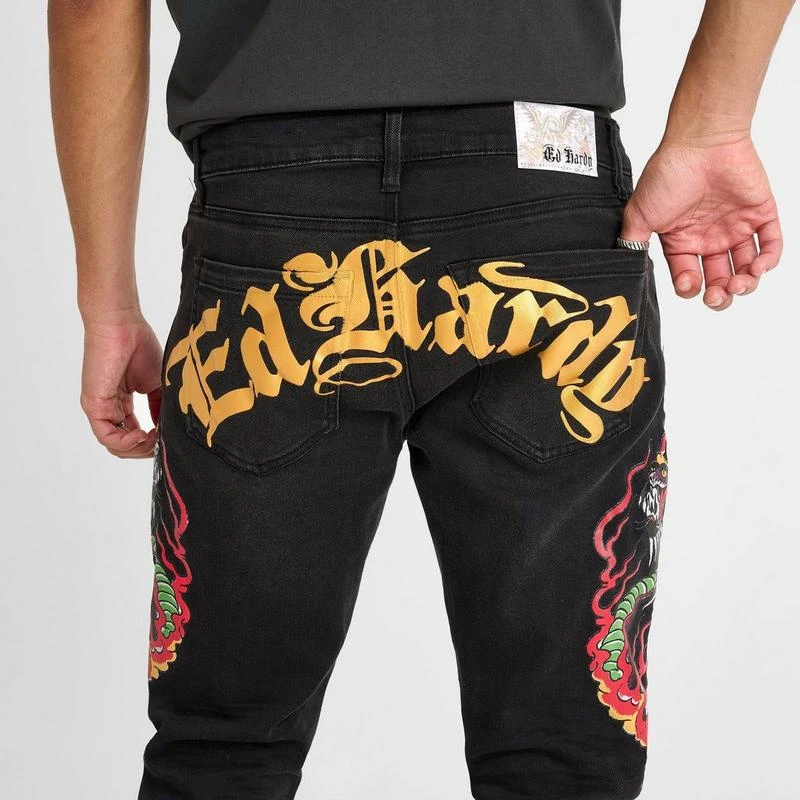 Ed Hardy Men's Ed Hardy Cobra Denim Slim Taper Jeans 6