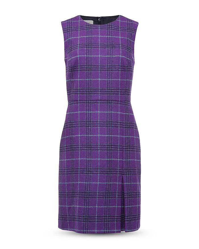 HOBBS LONDON Avery Plaid Wool Dress 6
