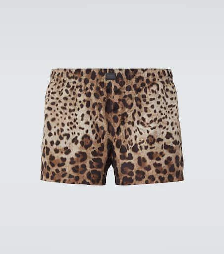 Dolce 
Gabbana Leopard-print swim trunks 1