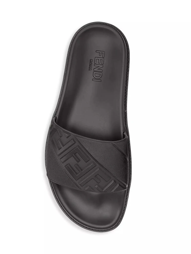 Fendi FF Diagonal Logo Print Slides 5