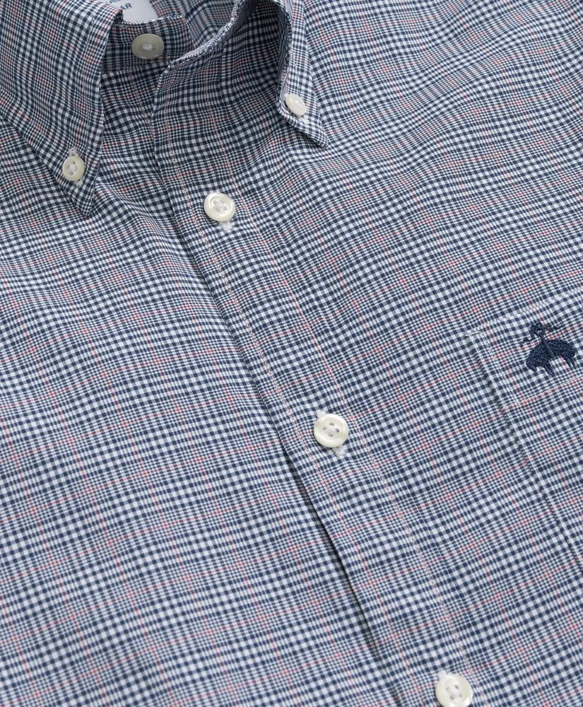 Brooks Brothers Performance Series Stretch Button-Down Collar, Glen Plaid Sport Shirt