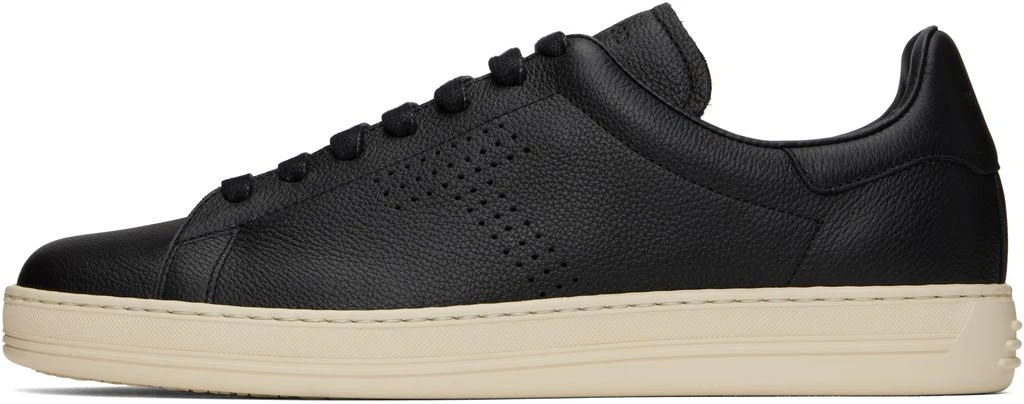 Tom Ford Black Grain Leather Warwick Sneakers 3