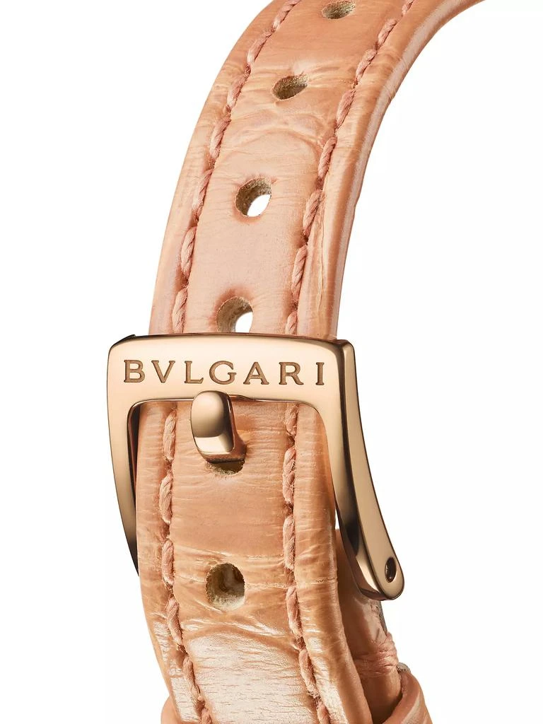 BVLGARI BVLGARI BVLGARI 18K Rose Gold & Alligator Leather Strap Watch/26MM 8