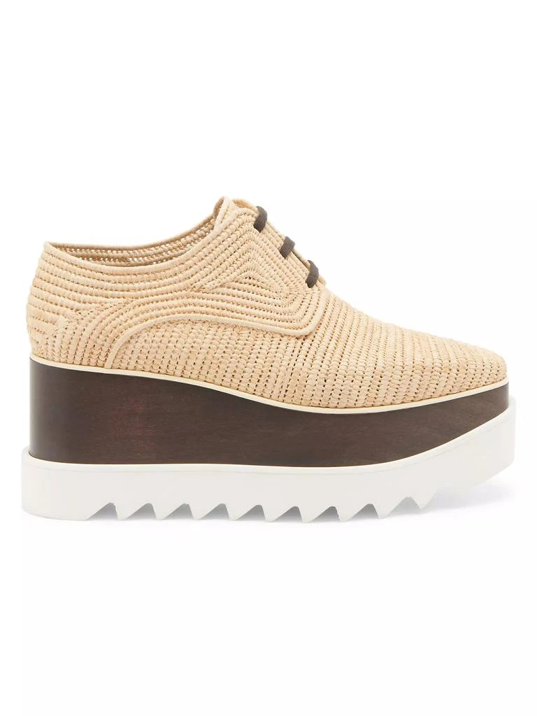 Stella McCartney Elyse Raffia Platform Oxfords 1