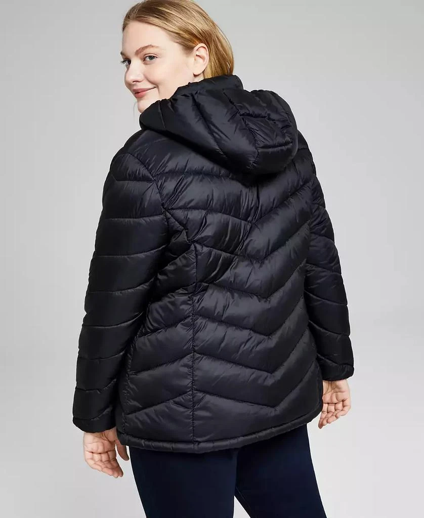 Charter Club Plus Size Packable Hooded Puffer Coat, Created for Macy's 2