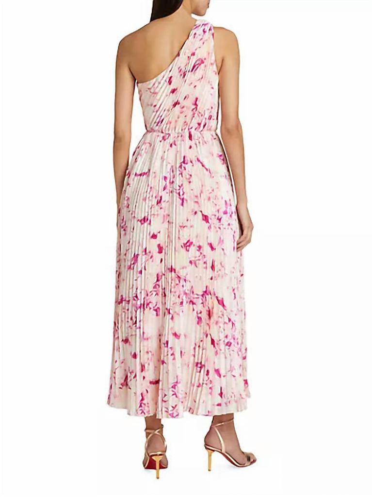 Monique Lhuillier Monique Lhuillier - Alina One Shoulder Midi Dress