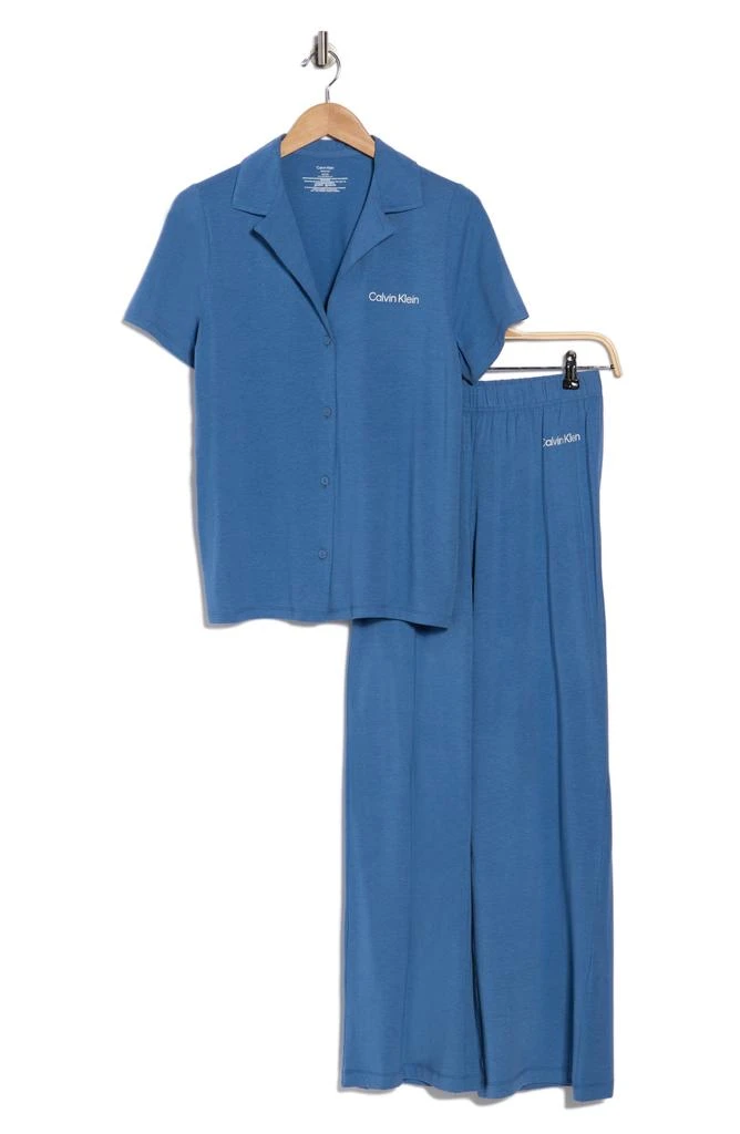 Calvin Klein Notch Collar Knit Pajamas