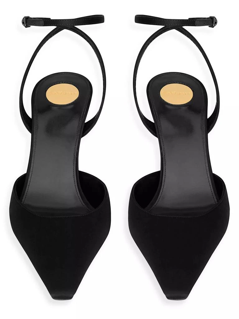 Yves Saint Laurent Aimee Slingback Pumps in Satin Crepe 3