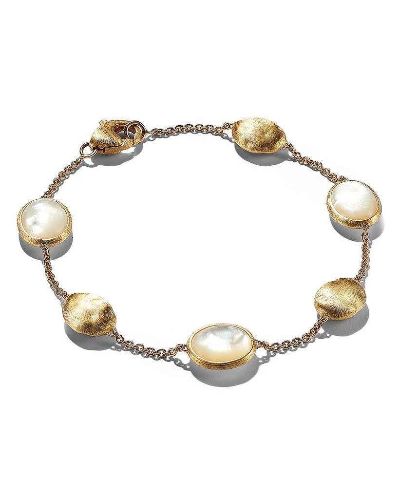 Marco Bicego 18K Yellow Gold Siviglia Mother Of Pearl Beaded Bracelet - 150th Anniversary Exclusive 1