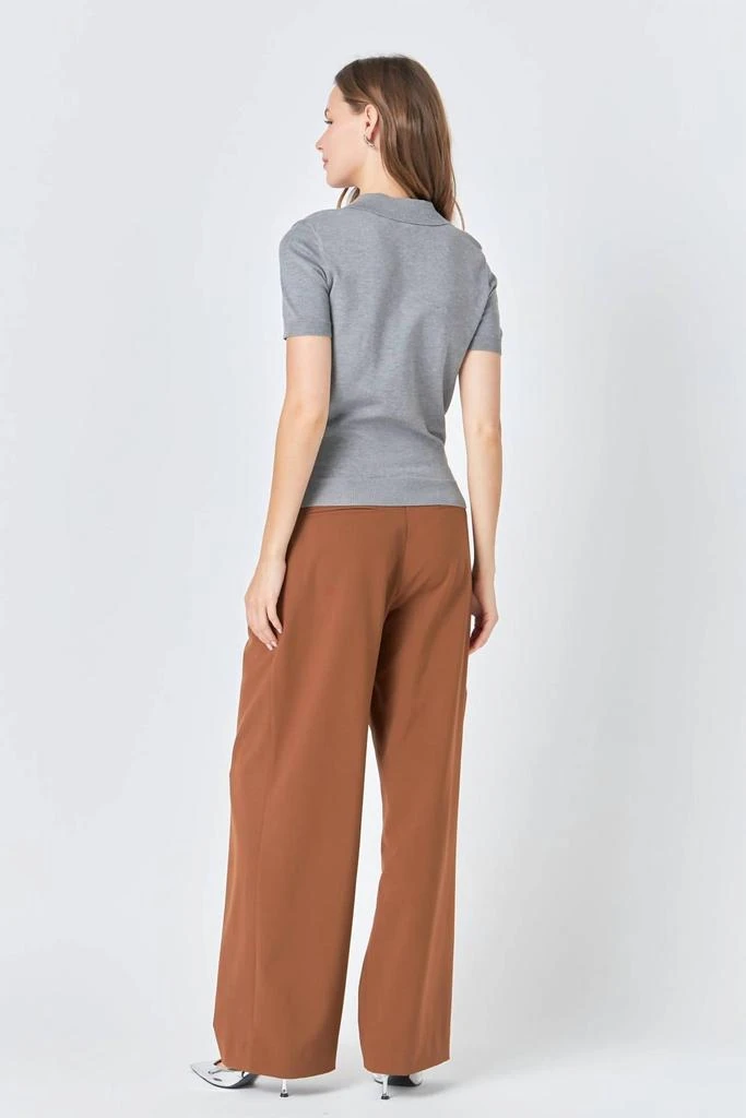 Endless Rose Endless Rose - Collared Short Sleeve Sweater 3