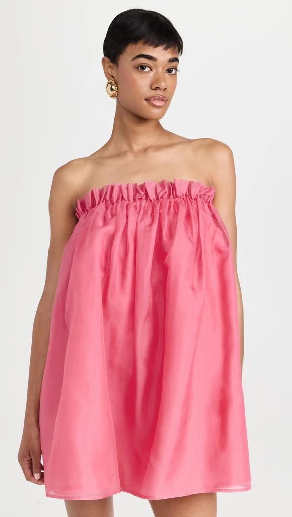 CAROLINE CONSTAS Martina Strapless Baby Doll Mini Dress 6