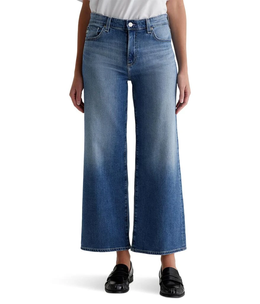 AG Jeans Saige Mid-Rise Wide Leg Jeans in Bell Canyon 1