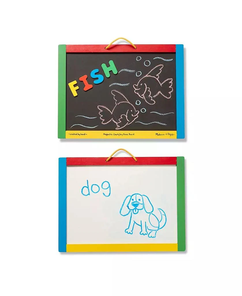 Melissa & Doug Melissa & Doug Magnetic Chalkboard and Dry-Erase Board With 36 Magnets, Chalk, Eraser, and Dry-Erase Pen 3