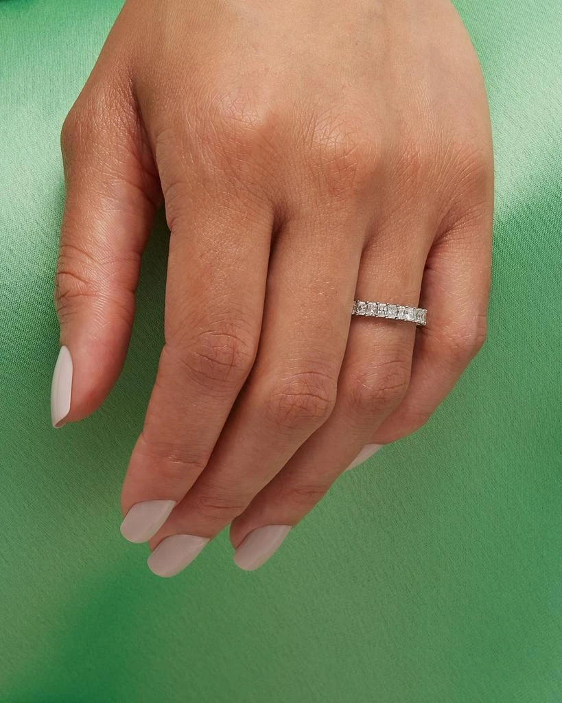 Neiman Marcus Diamonds Platinum Small Radiant FG/VS Diamond Eternity Band, Size 6.25, 2.32tcw 2