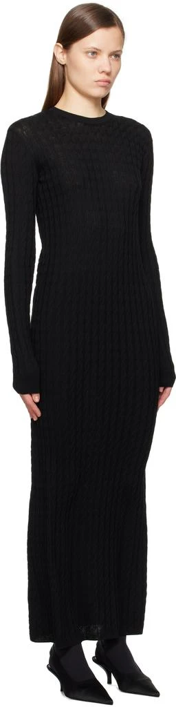 Totême Black Cable Knit Maxi Dress 2
