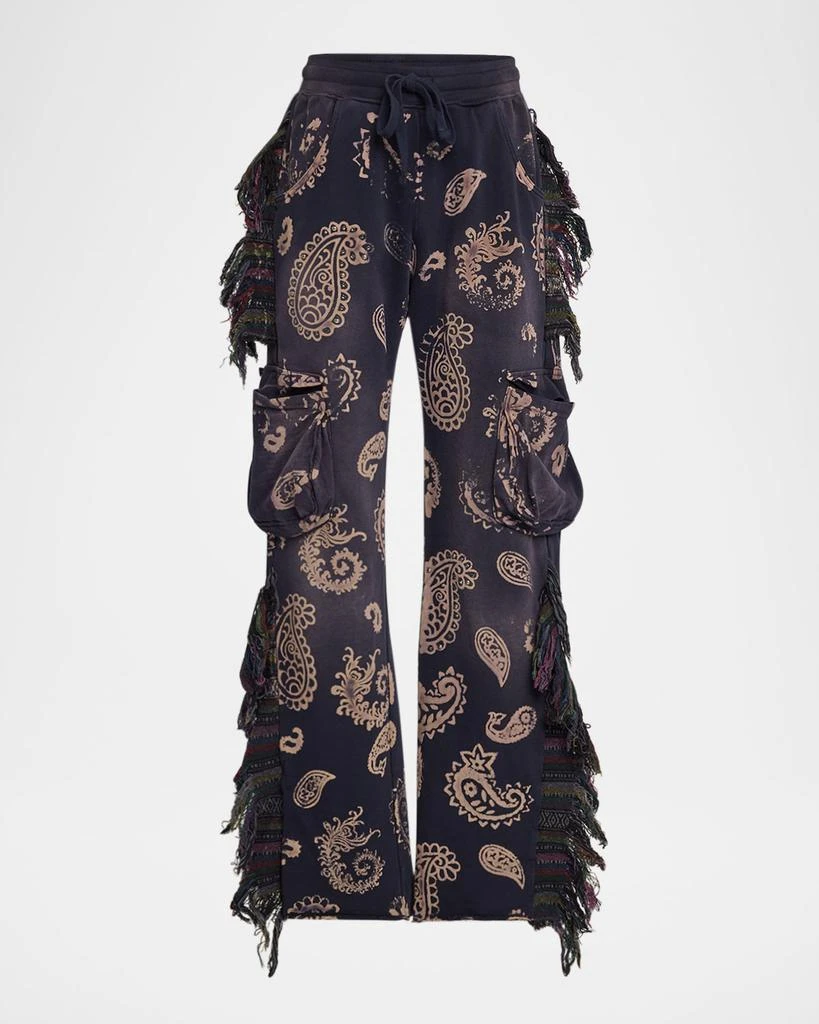 Alchemist Men's Paisley Fringe Sweatpants 1