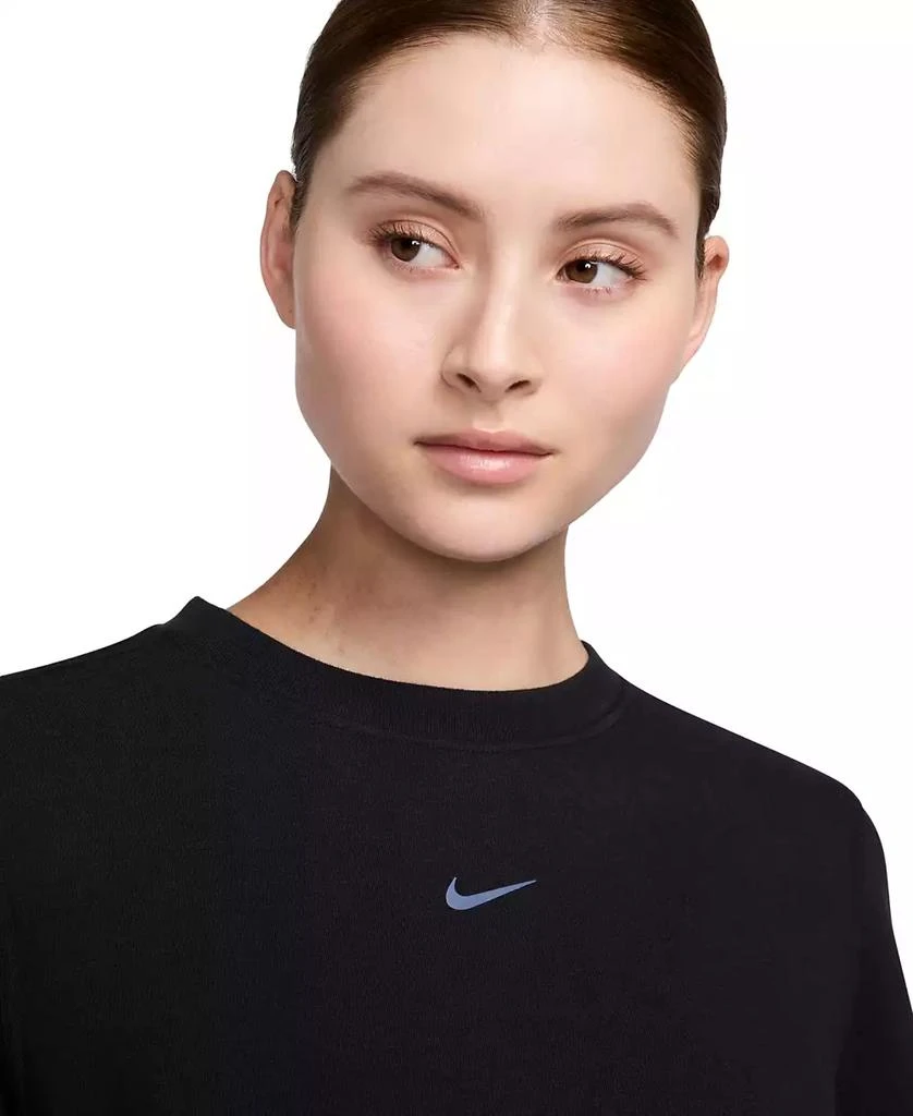 NIKE Women's Dri-FIT One Crewneck French Terry Sweatshirt 3