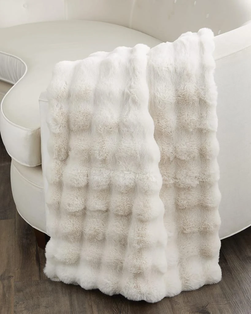 D.V. KAP Home Affair Faux Fur Throw, 55" x 72" 3