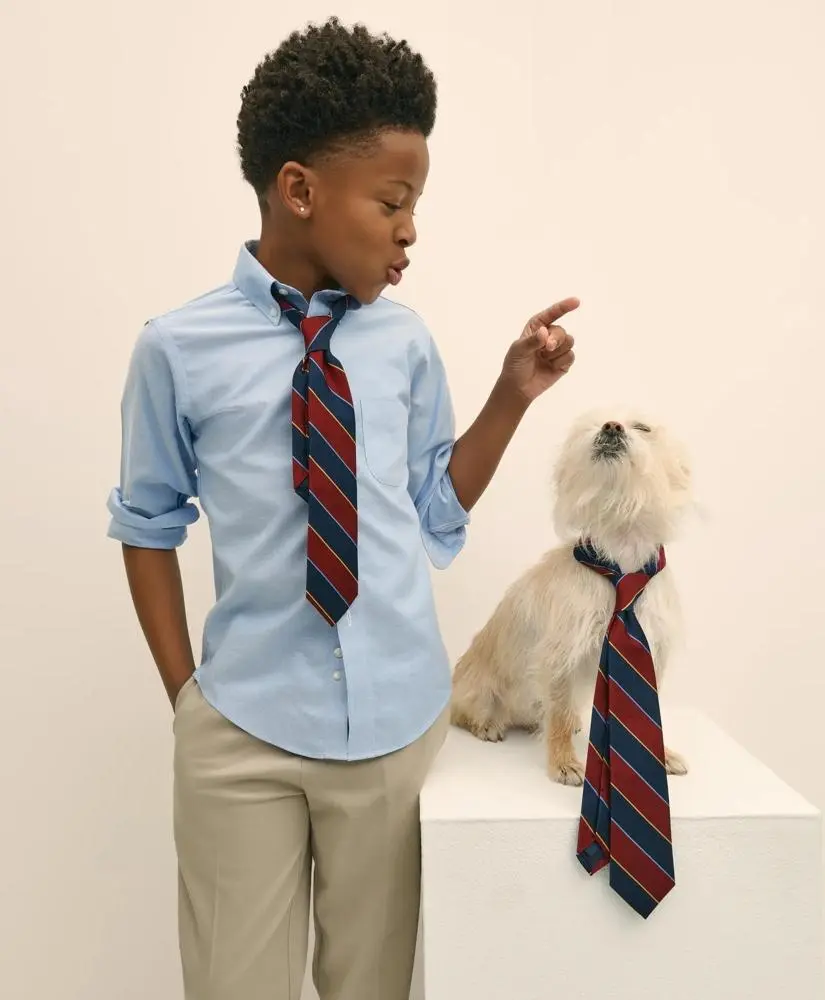Brooks Brothers Boys Non-Iron Supima® Oxford Polo Button-Down Dress Shirt