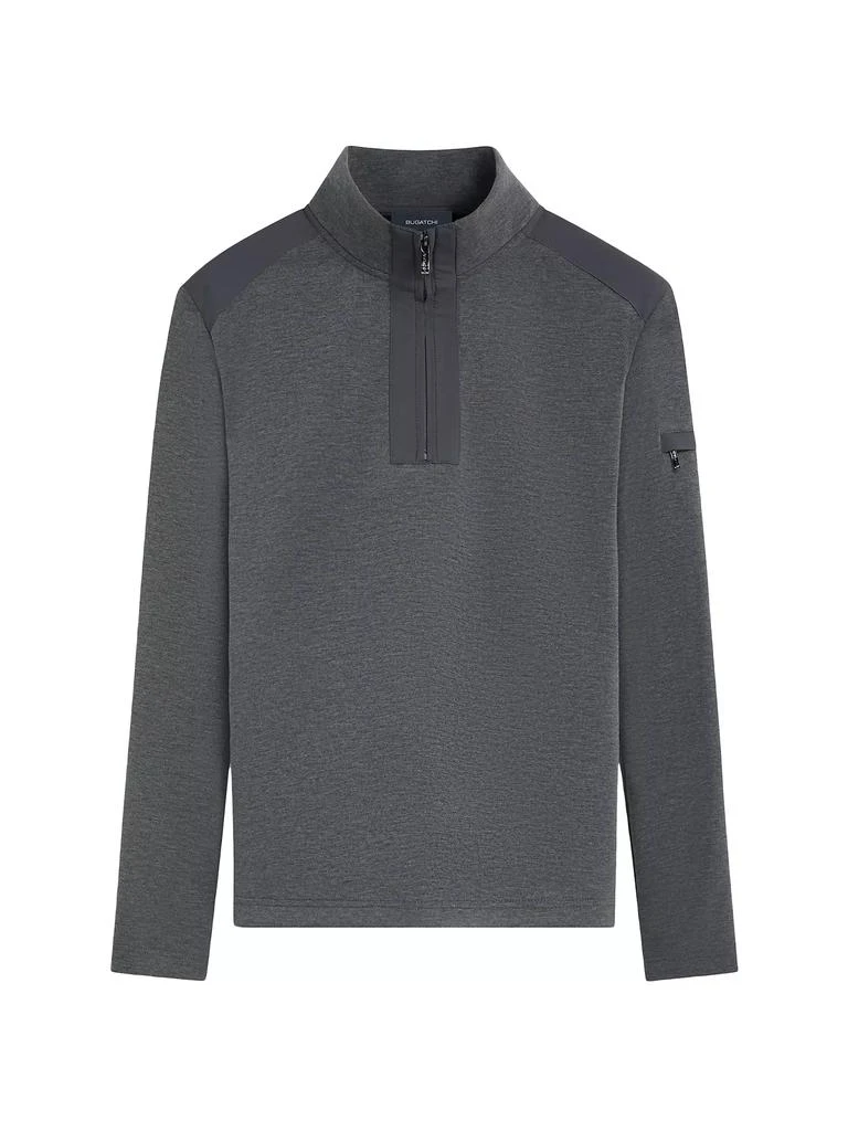 BUGATCHI Quarter-Zip Long-Sleeve Sweater 1