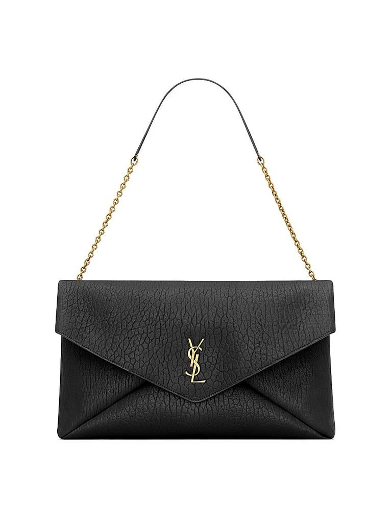 Yves Saint Laurent Cassandre XXL Envelope Pouch on Chain in Lambskin 1