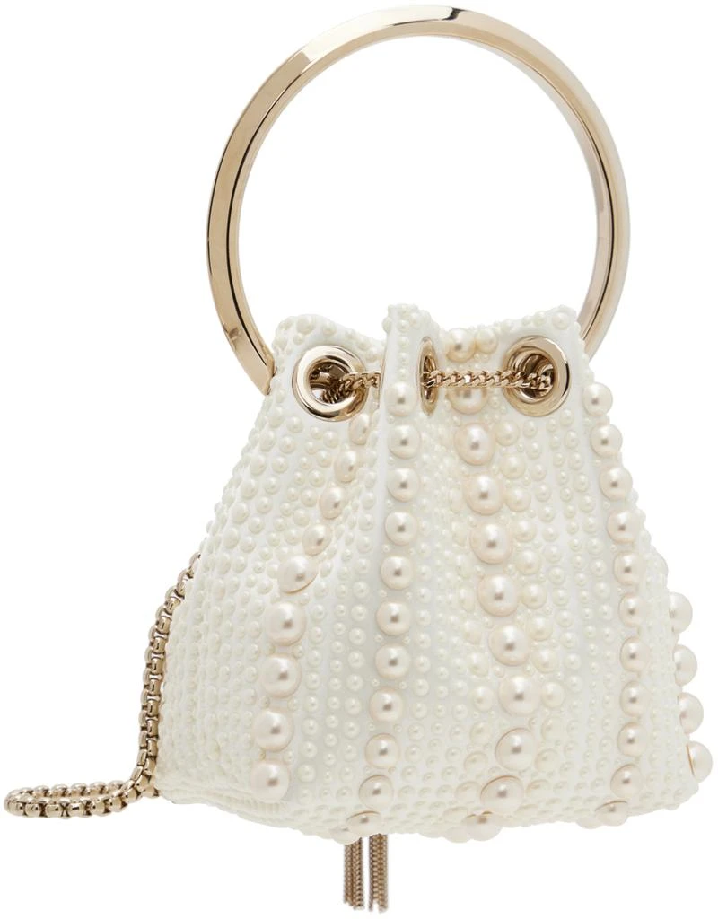 Jimmy Choo White Micro Bon Bon Bag 3