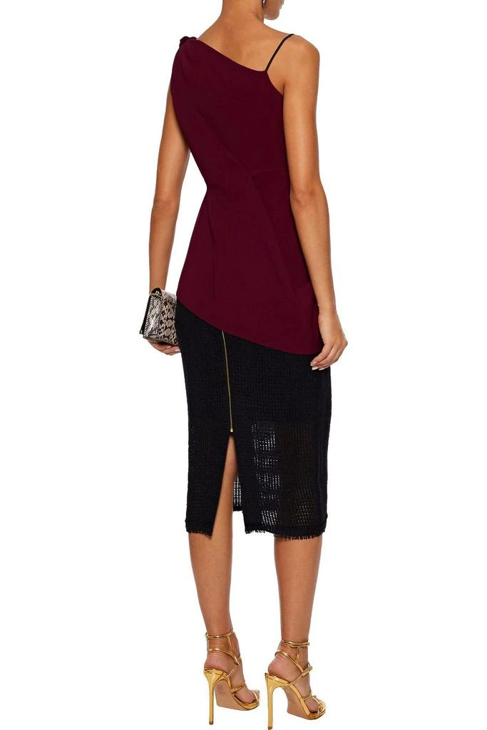 ROLAND MOURET Goxhill draped crepe top 3