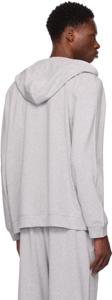 SKIMS Gray Jersey Lounge Zip Up Hoodie 3