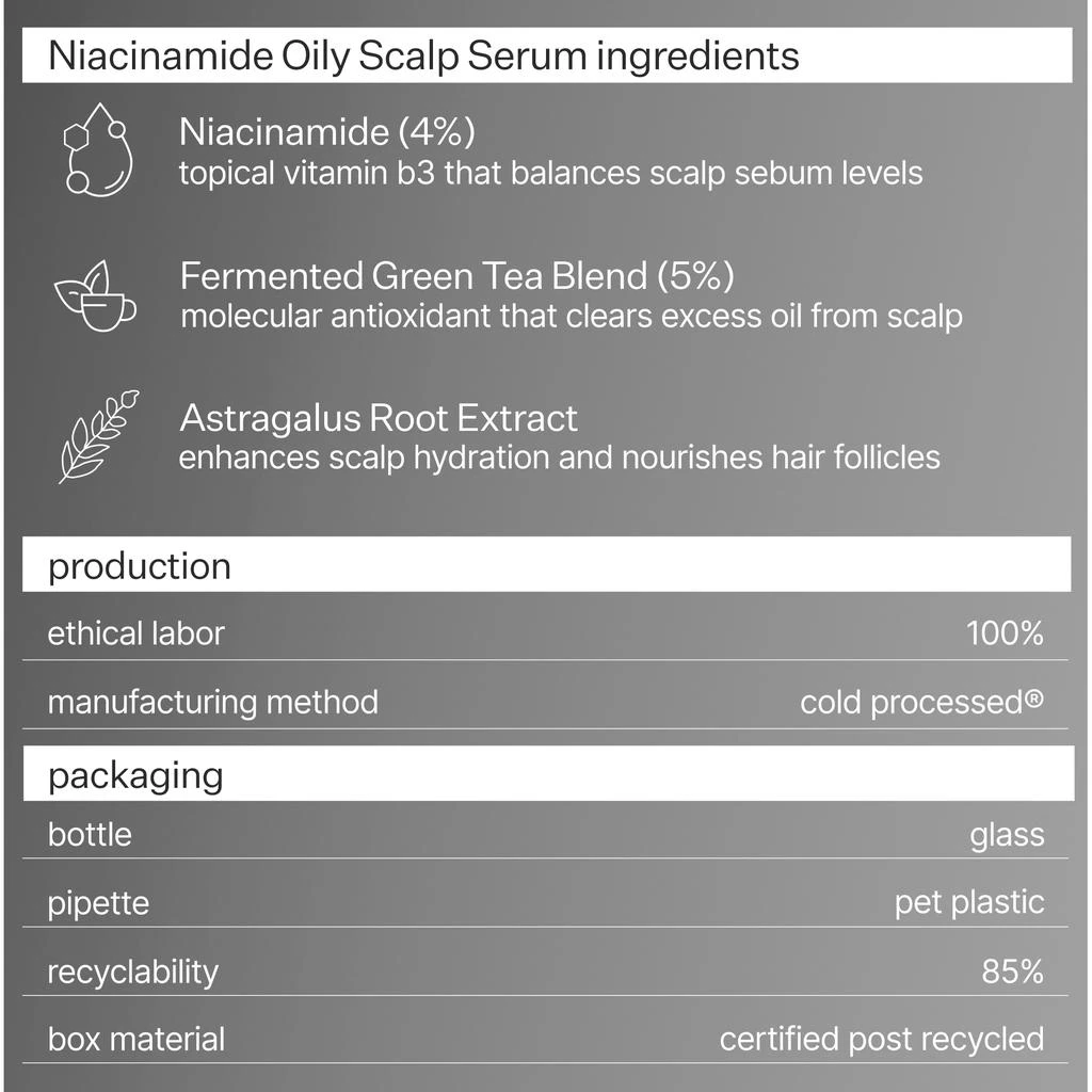 Act+Acre Act+Acre 4% Niacinamide Oily Scalp Serum 2.2 oz 6
