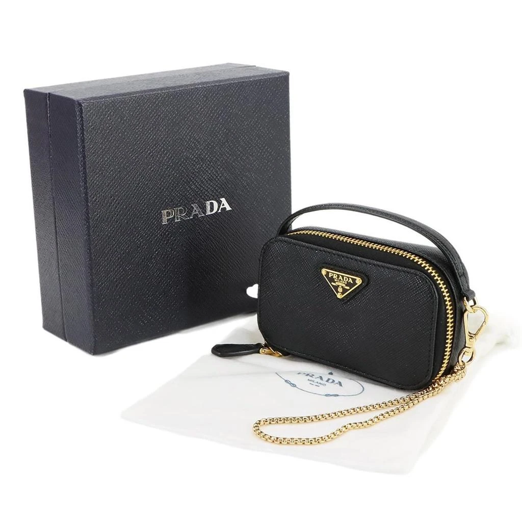 Prada Saffiano Triangle Pouch Shoulder Bag (Pre-Owned) 2