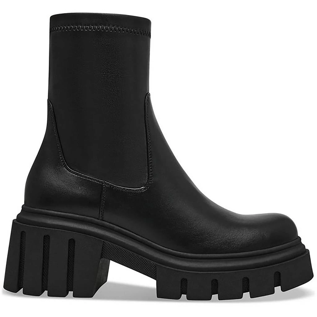 Steve Madden Womens Solid Faux Leather Motorcycle Boots 2