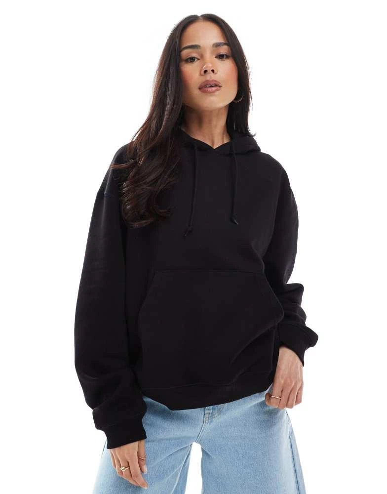 Weekday Weekday Essence hoodie in black 2