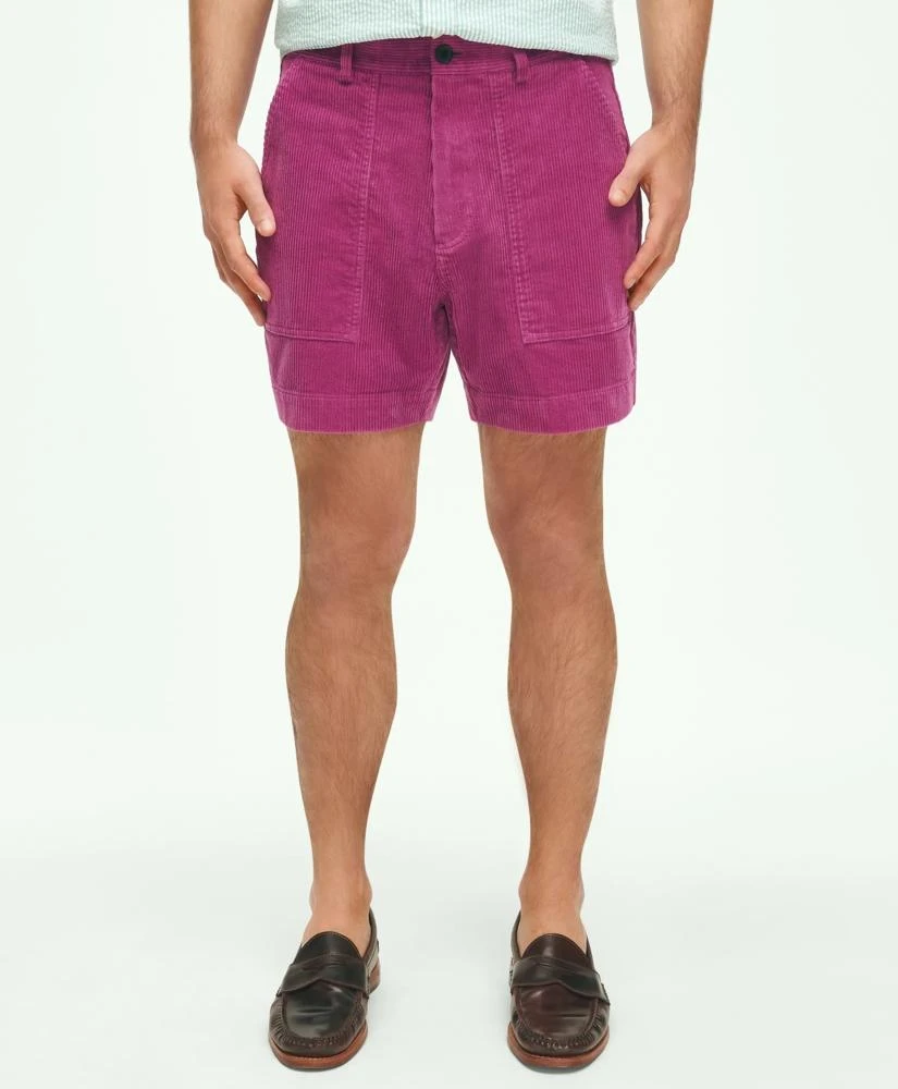 Brooks Brothers 5.5" Wide-Wale Corduroy Shorts 1