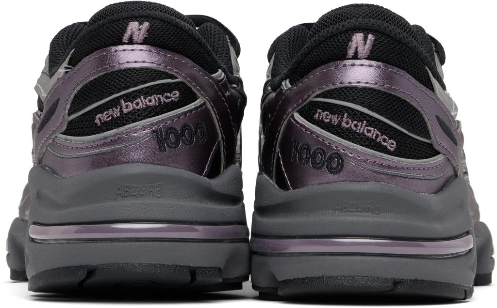New Balance Black & Purple 1000 Sneakers 2