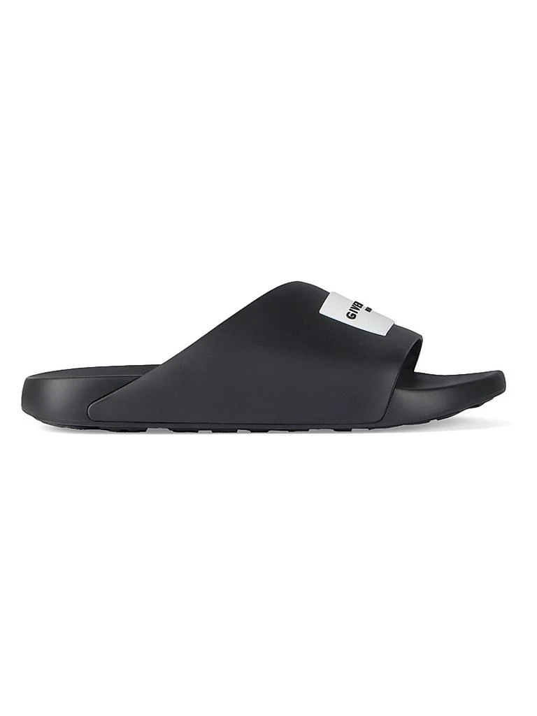 Givenchy Label Slide Flat Mules in Rubber 1