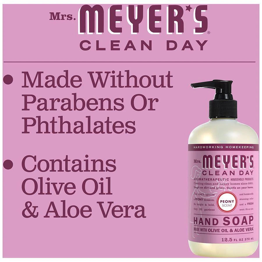 Mrs. Meyer's Clean Day Liquid Hand Soap Peony 4