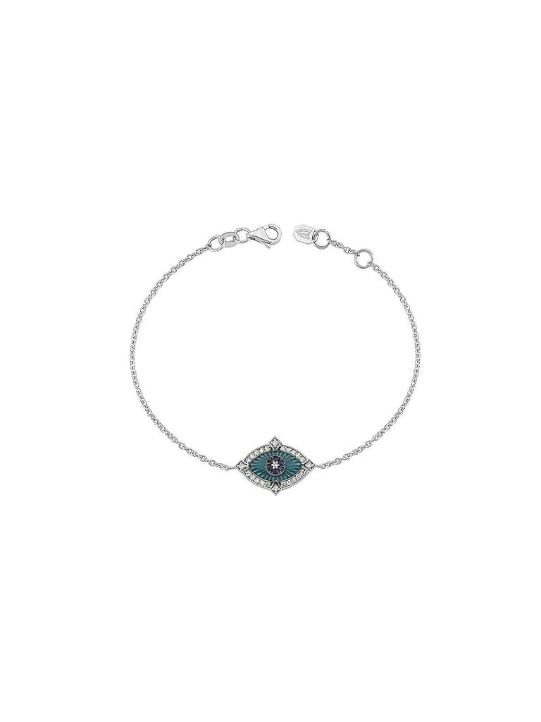 Melis Goral Guardian 14K White Gold, Diamond & Sapphire Bracelet 1