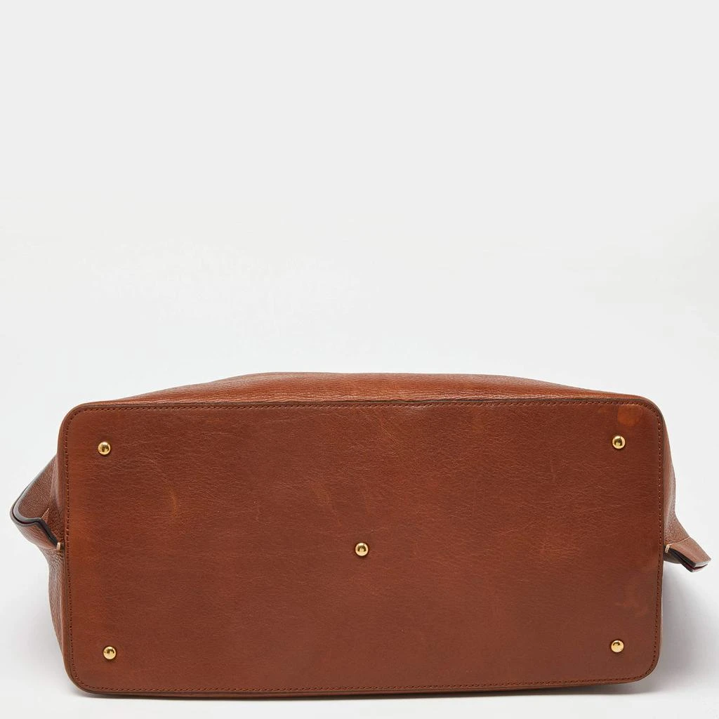 Valentino Valentino Brown/Black Leather Medium VLOGO Escape Tote 7
