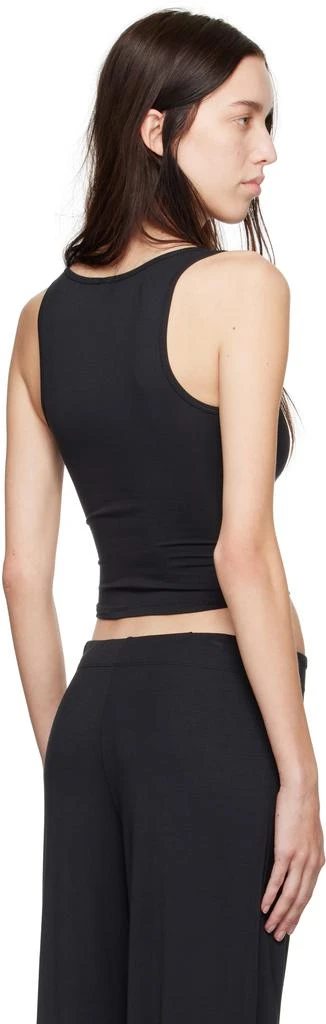 SKIMS Black SKIMS Sleep Henley Tank Pyjama Shirt 3
