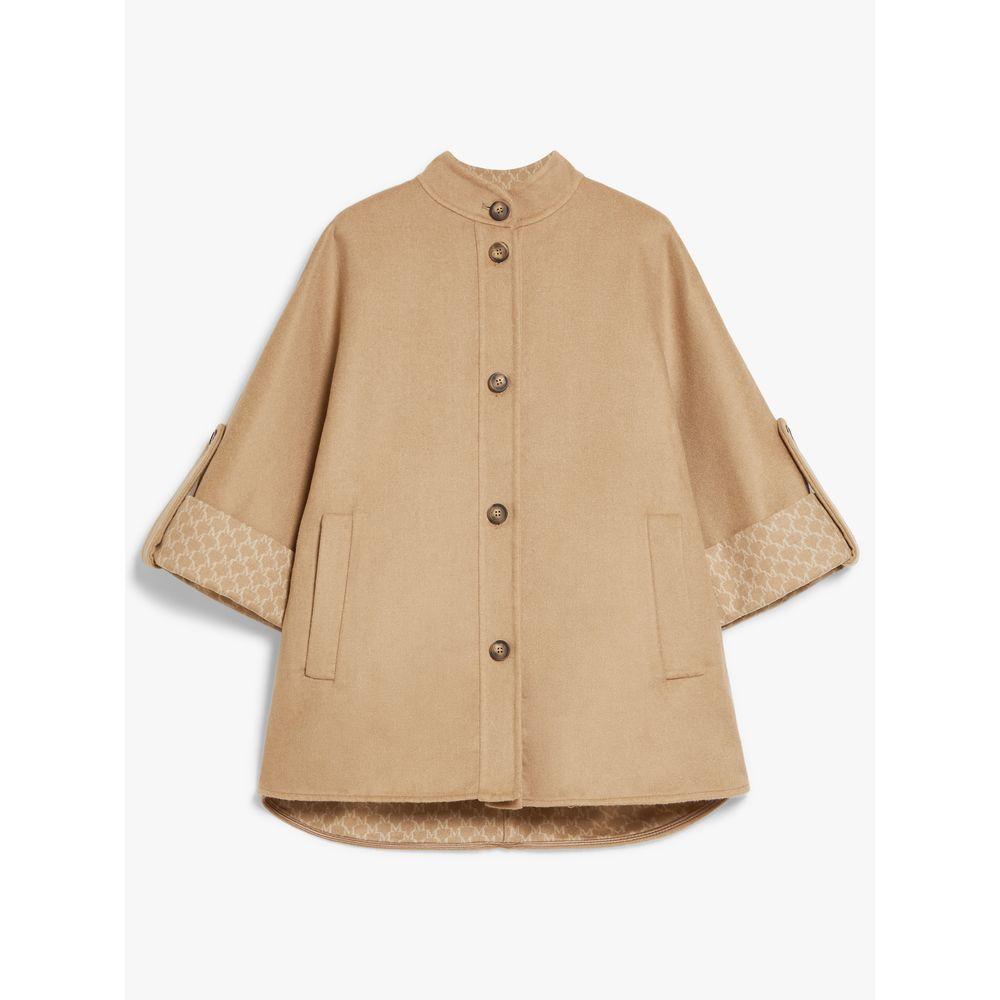 Max Mara Sand Wool Blend Nogara Coat - Jackets - BeyondStyle