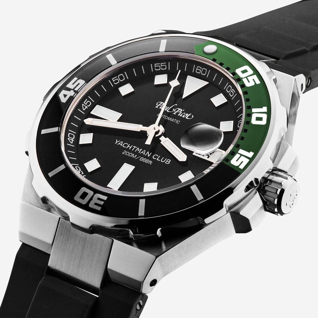Paul Picot Paul Picot Yachtman Club Black Dial Men's Automatic Watch P1251NV.SG.3614CM001