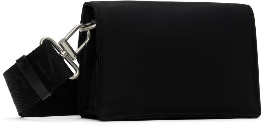 人気♦Off-White♦ナイロン ミニ Soft Jitney バッグ Off-White Black Nylon Mini Soft Jitney Bag - Shoulder Bags