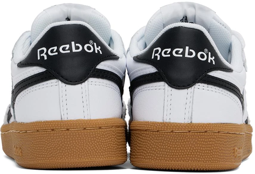 Reebok White & Black Club C Revenge Vintage Sneakers 2