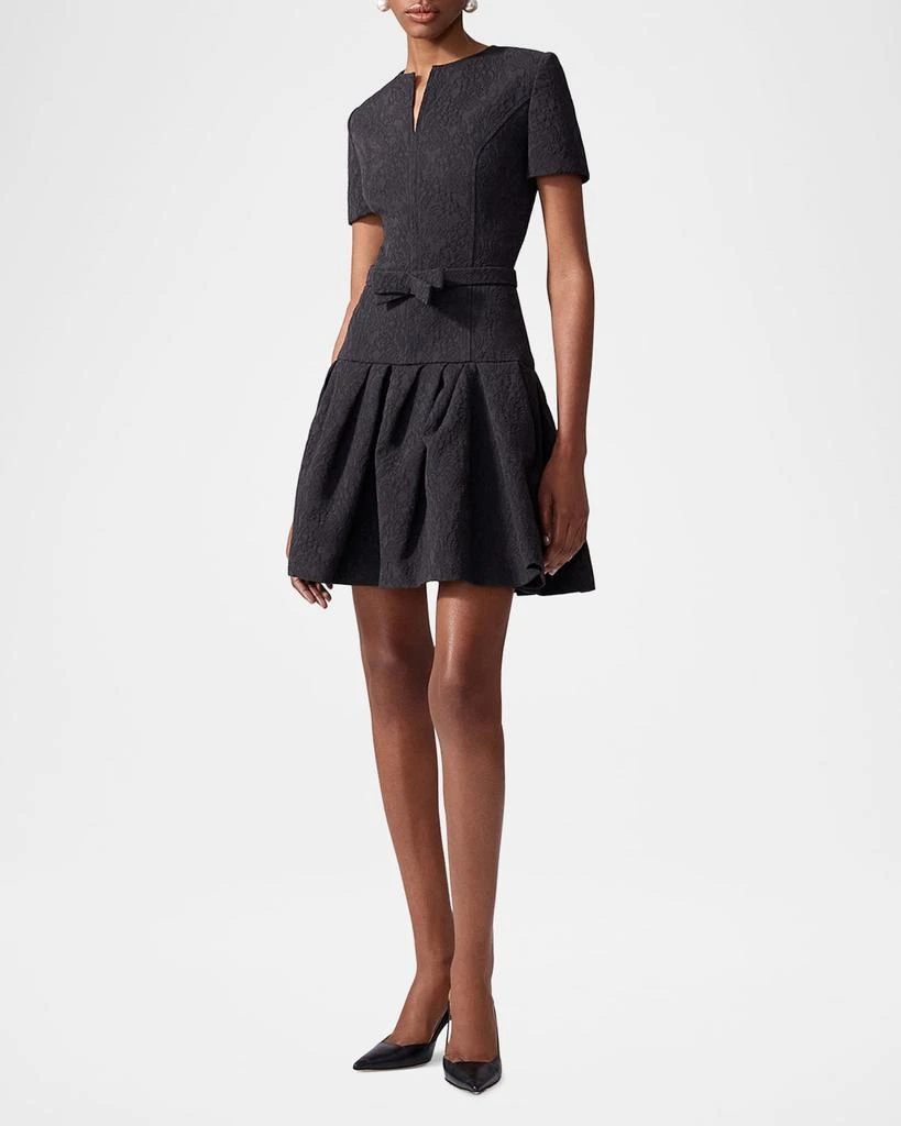 Shop Floral Jacquard Short-Sleeve Mini Dress on Sale at BeyondStyle  Get  60% Off Floral Jacquard Short-Sleeve Mini Dress with Limited-Time Flash  Deals, Exclusive Discounts, and Special Offers. Enjoy Unbeatable Savings on