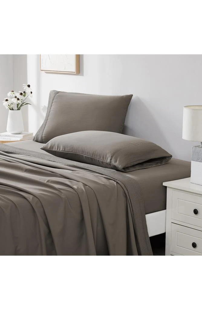 SOUTHSHORE FINE LINENS Premium Collection Pleated Extra Deep Pocket Sheet Set 7
