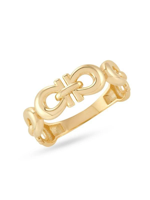 Saks Fifth Avenue 14K Yellow Gold Horseshoe Ring 1